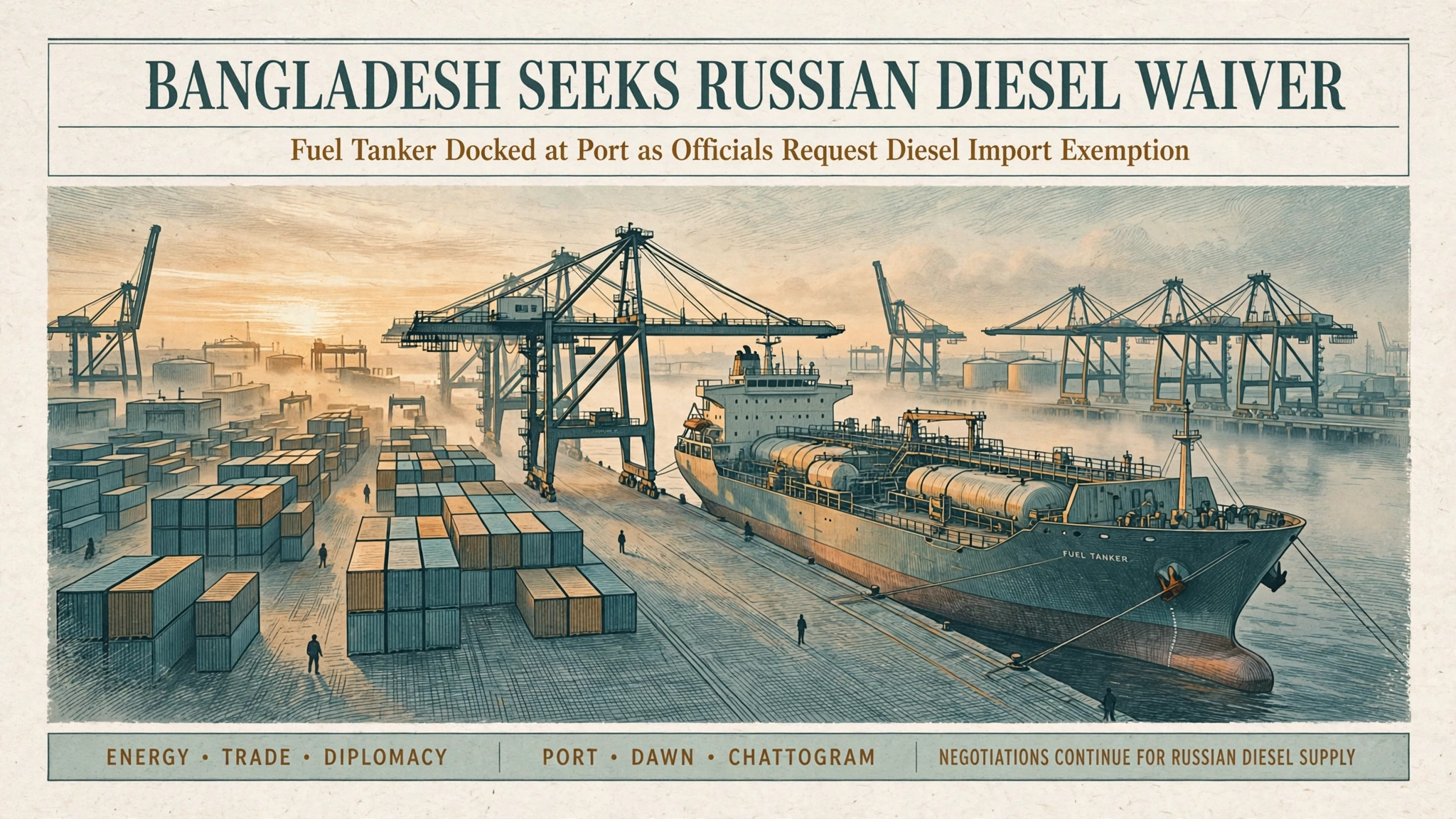 Bangladesh Seeks U.S. Waiver for Russian Diesel