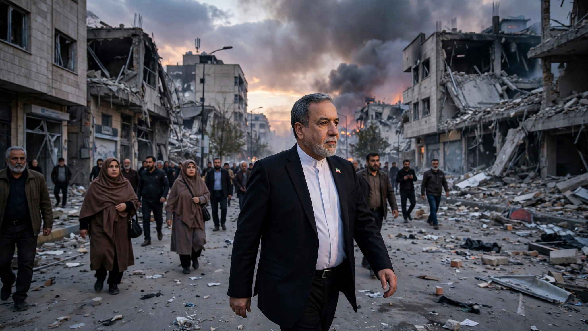 Araghchi Walks Tehran Streets After Massive Strikes