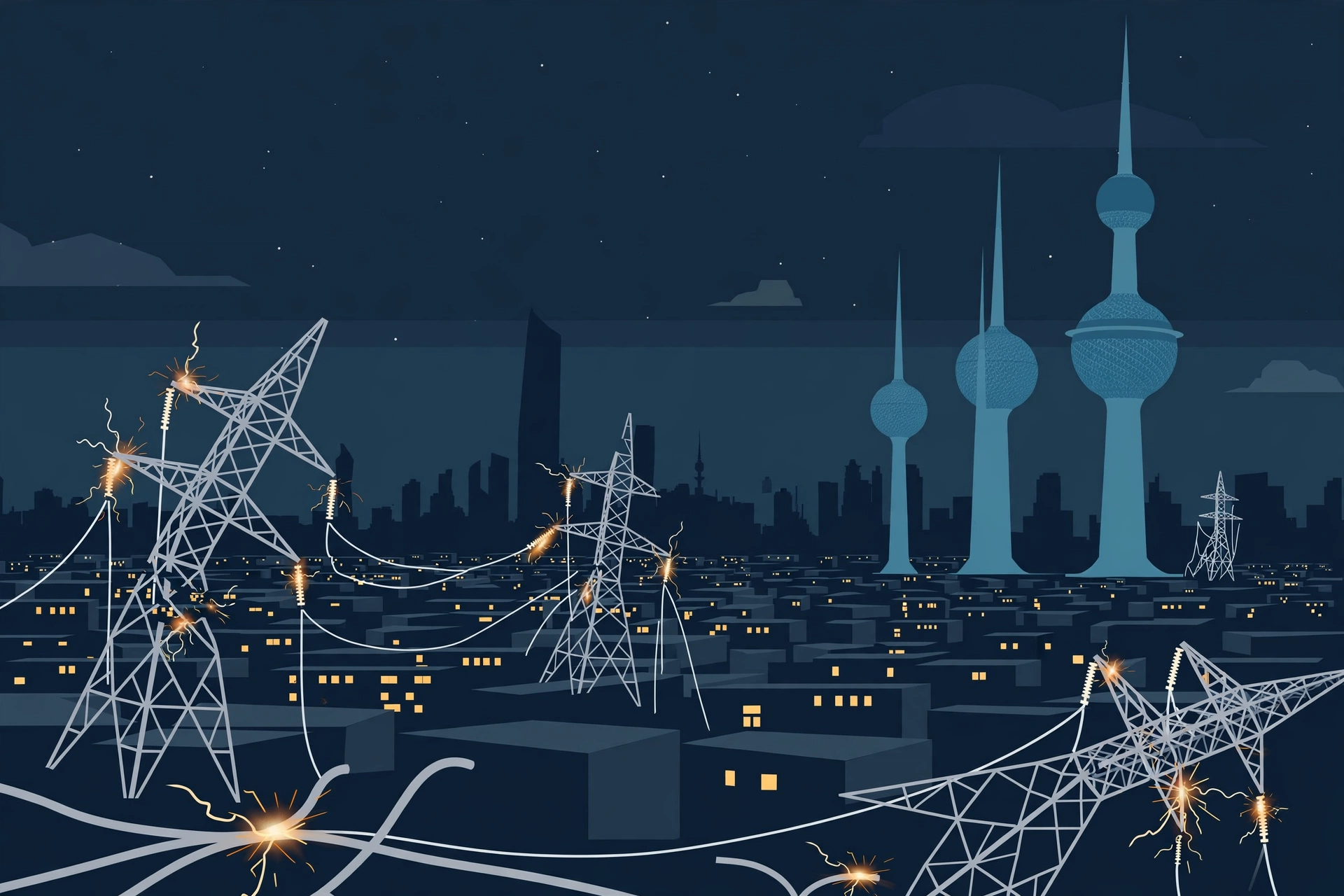 Kuwait Hit by Power Outages as Iranian Attacks Damage Grid