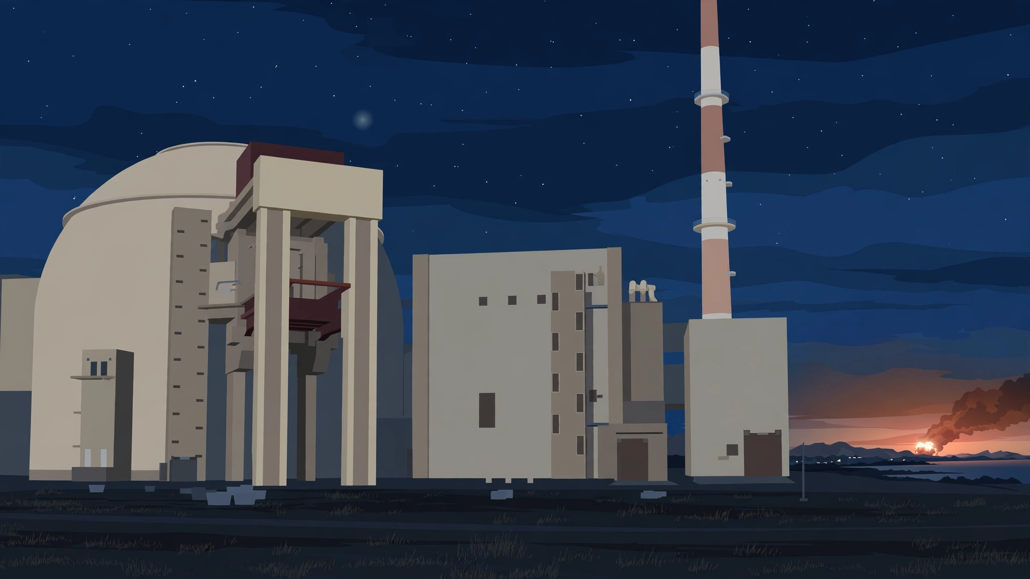Strike Hits Bushehr Nuclear Plant Site; Reactor Unharmed